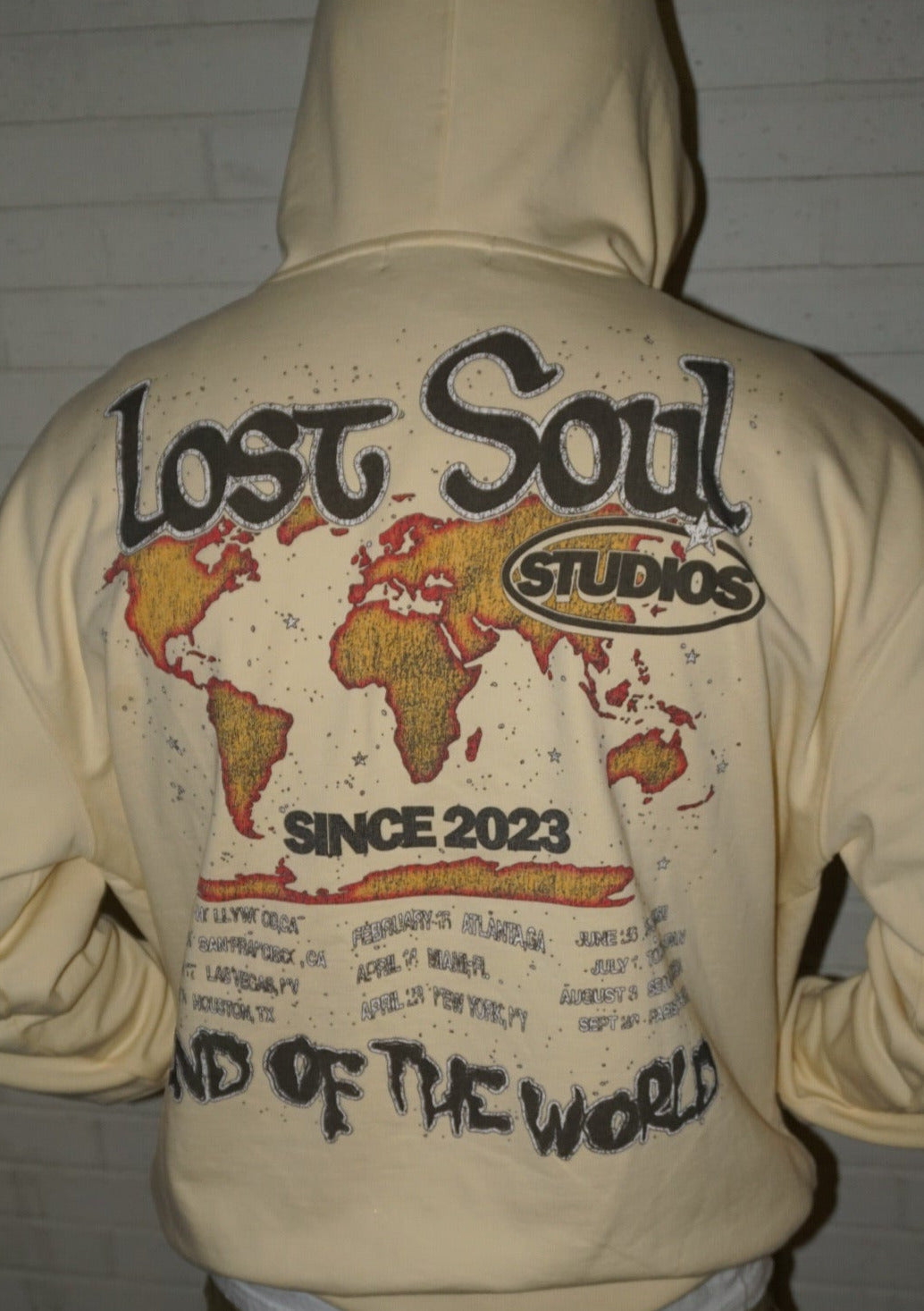 END OF THE WORLD V2 Hoodie (cream)