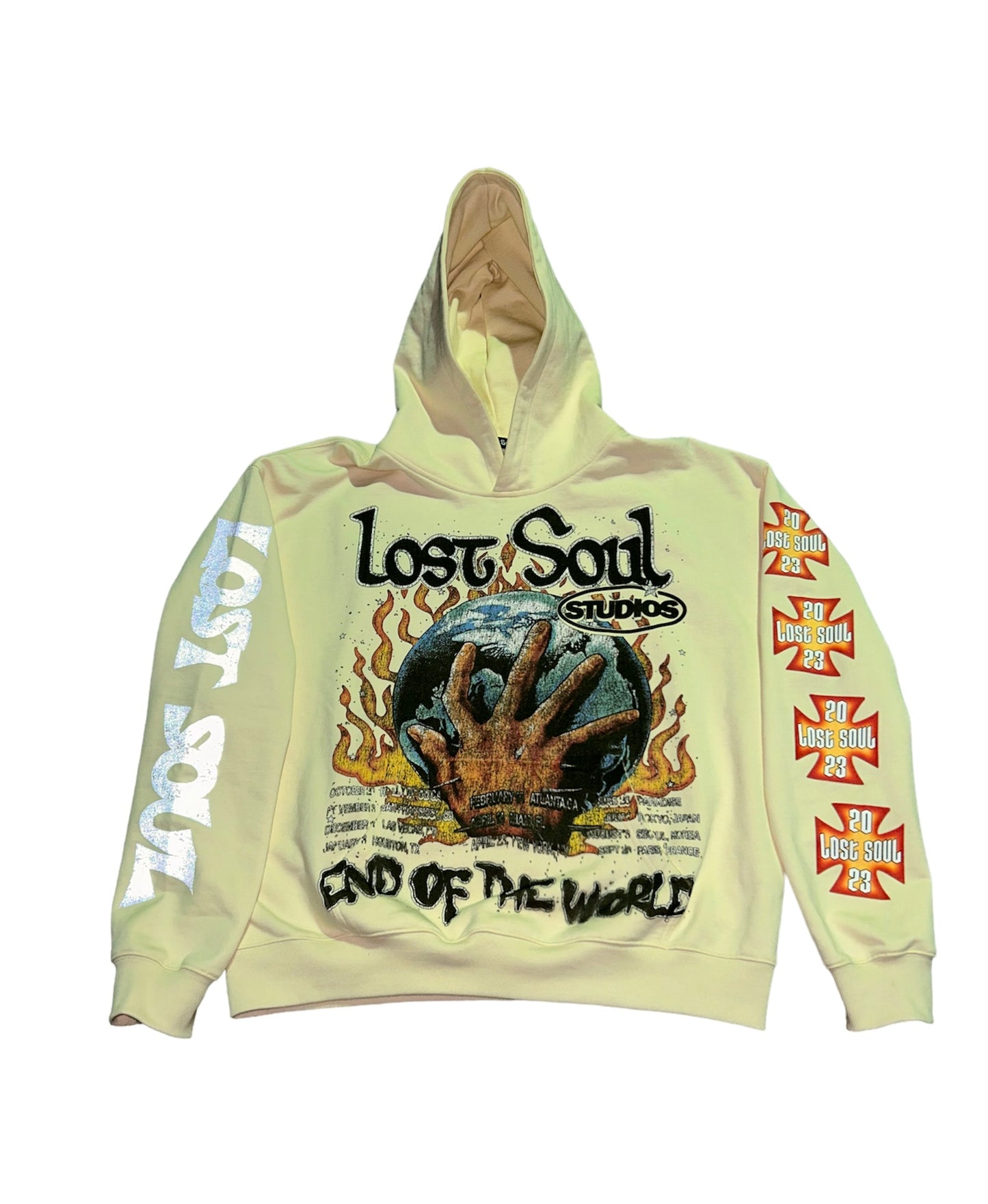 END OF THE WORLD V2 Hoodie (cream)